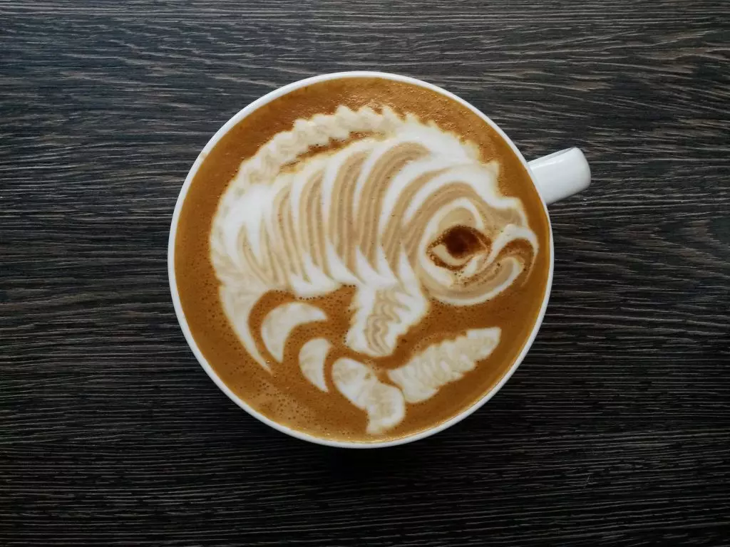 Master latte art: a master class on complex drawings